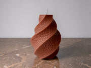 Abstract Spiral Sculpture Candle