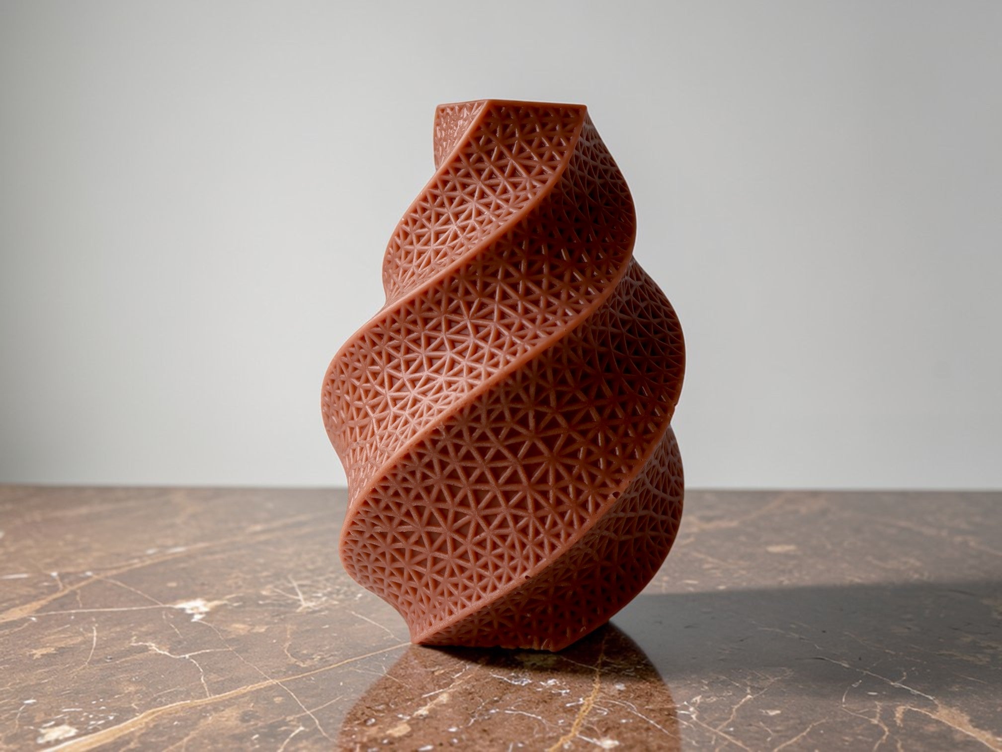 Abstract Spiral Sculpture Candle