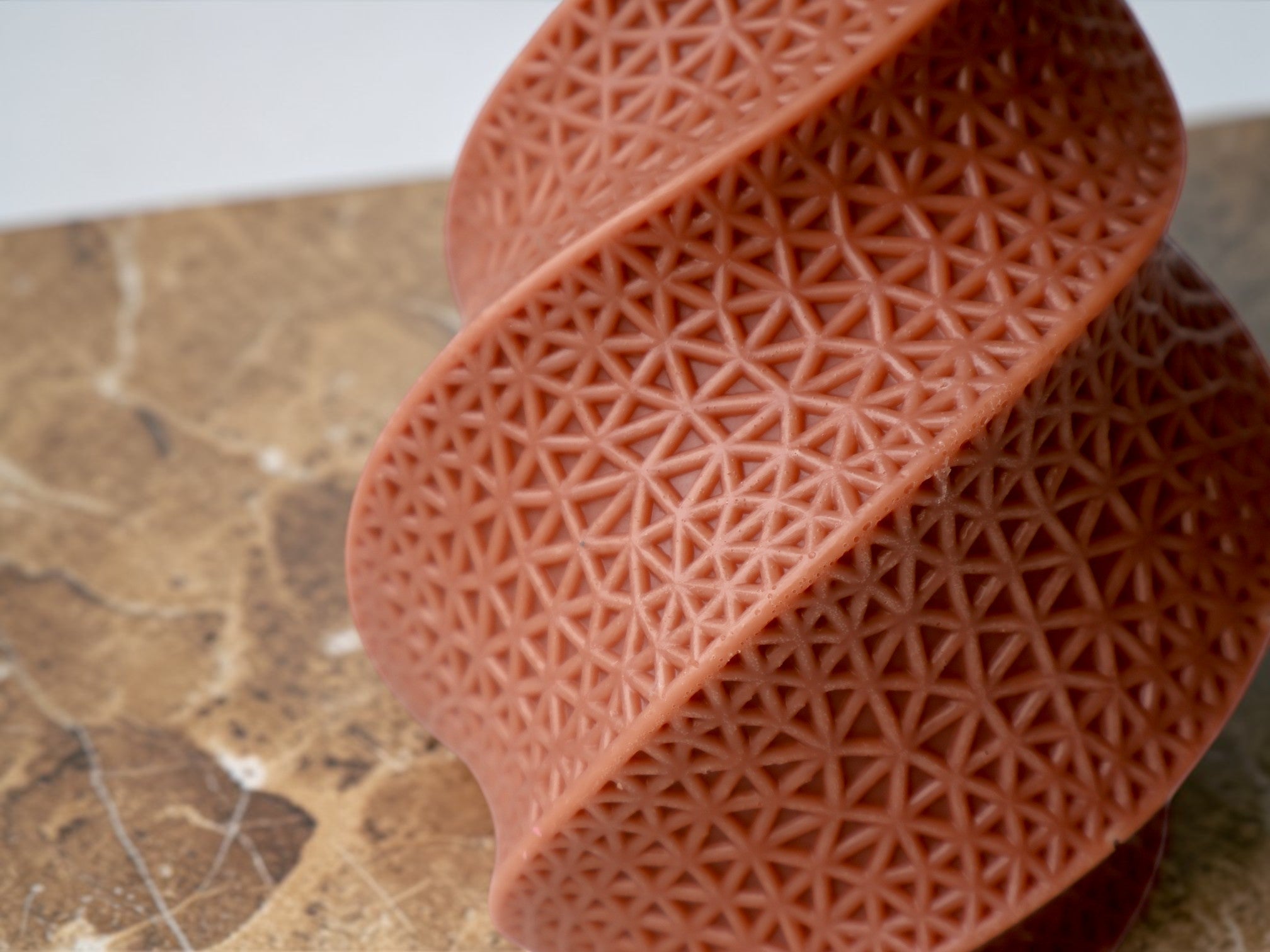 Abstract Spiral Sculpture Candle