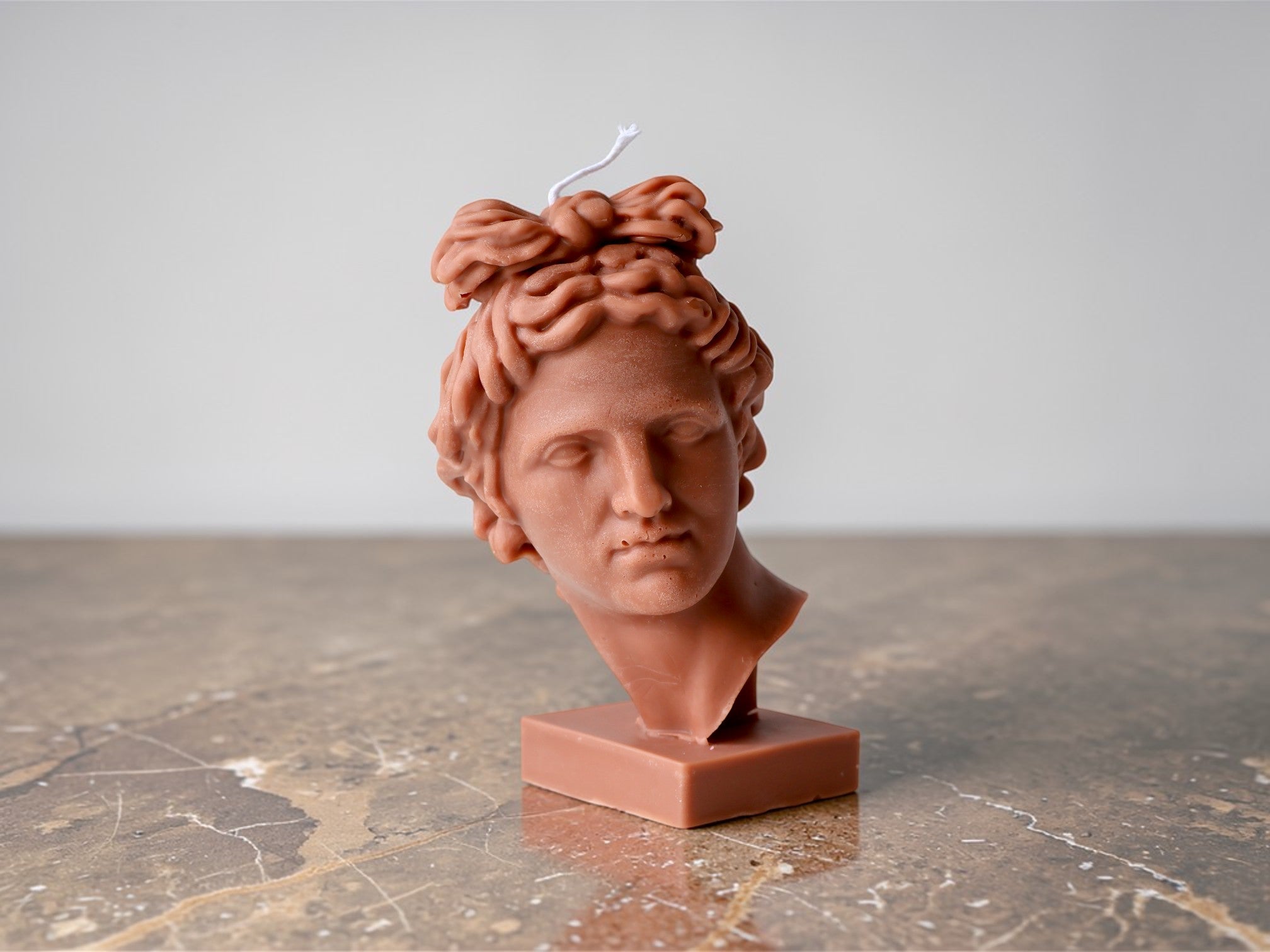 Apollo Bust Candle