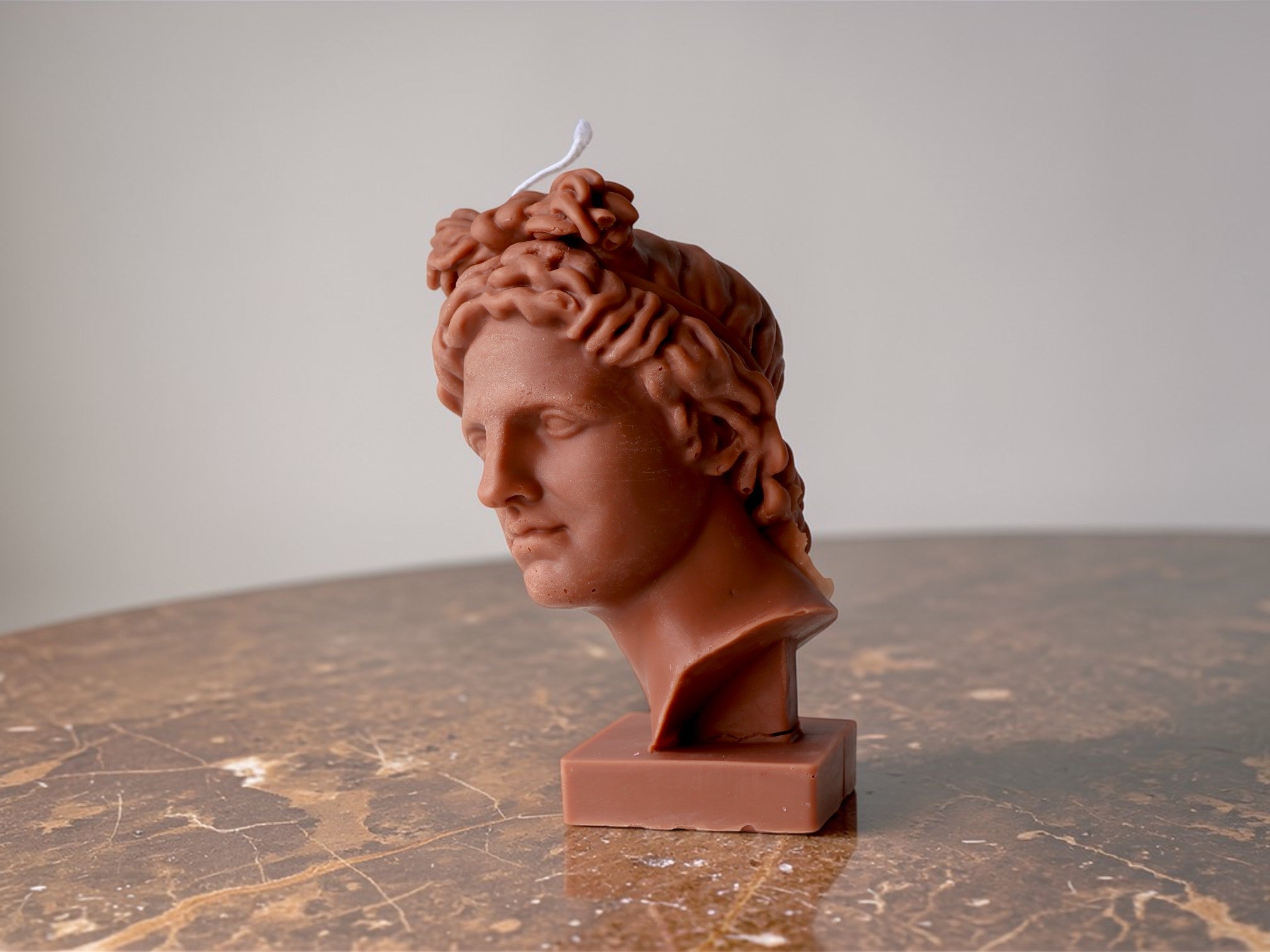 Apollo Bust Candle