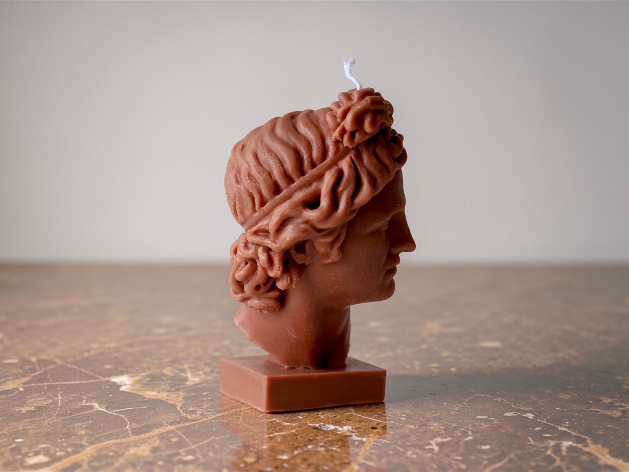 Apollo Bust Candle