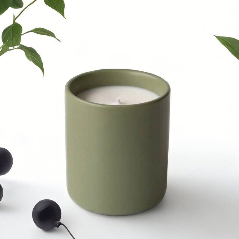 Unlabeled 12 PCS - Modern Ceramic Tumbler Candle