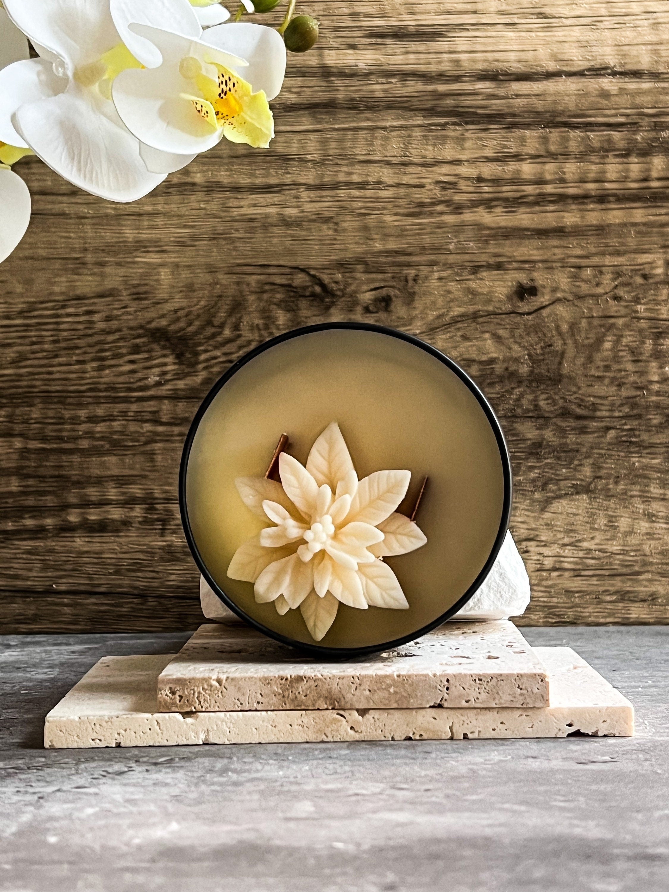 Floral Tin Candle