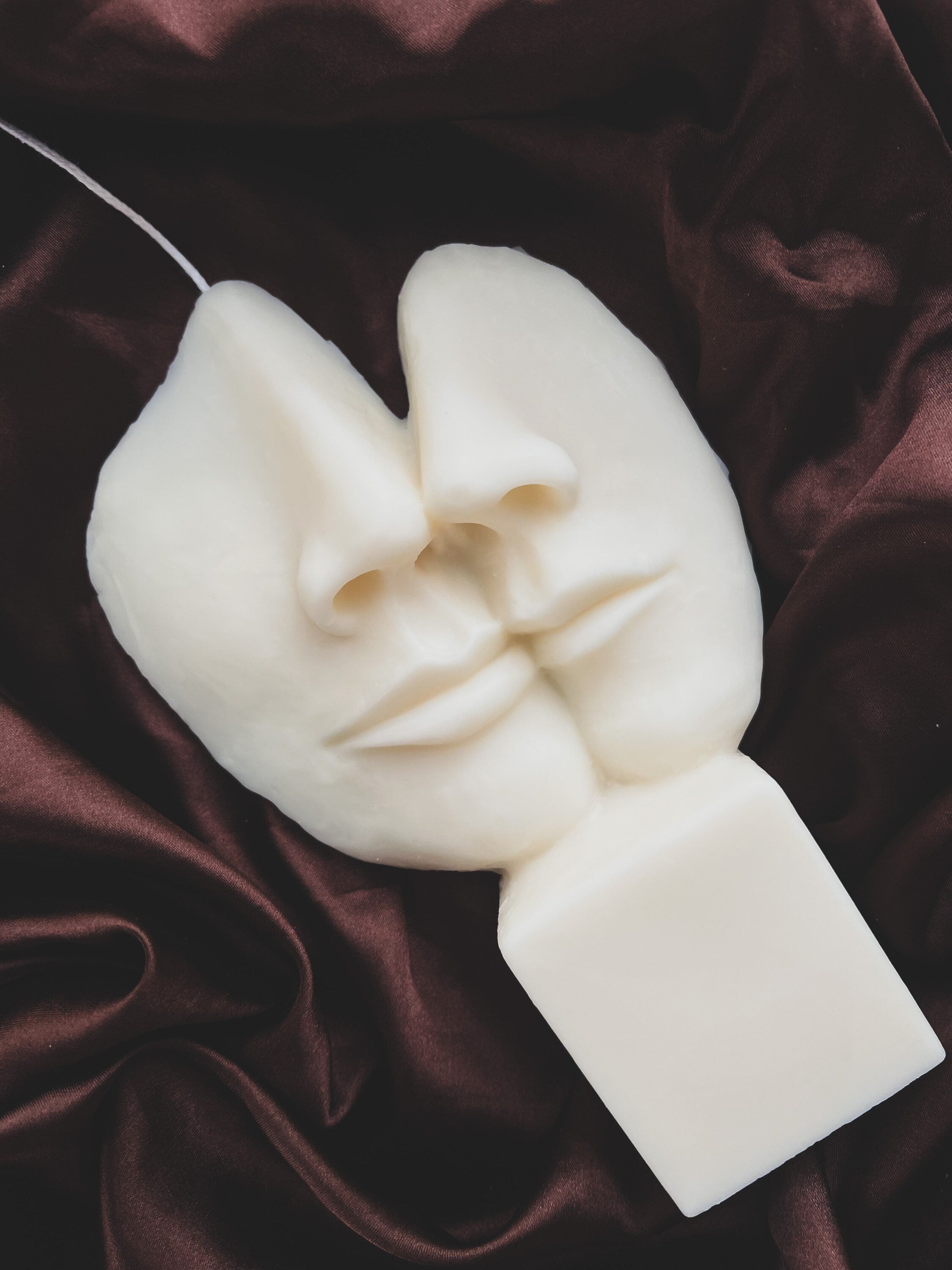 Abstract Face Candle