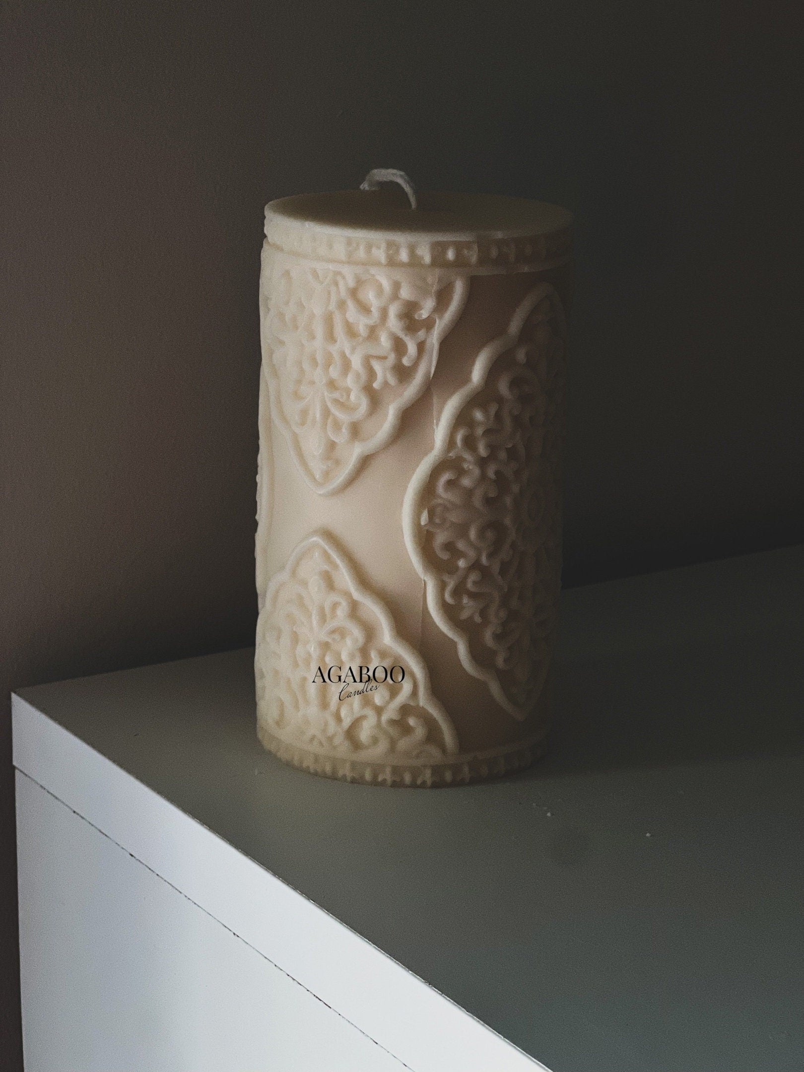 Large Vintage Lace Pillar 5.5x3 inches