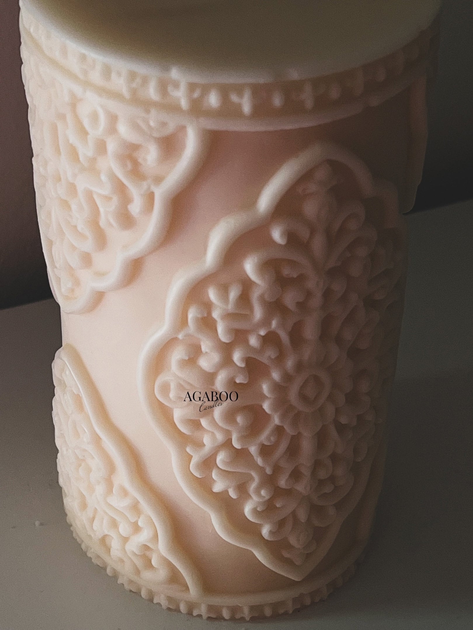 Large Vintage Lace Pillar 5.5x3 inches