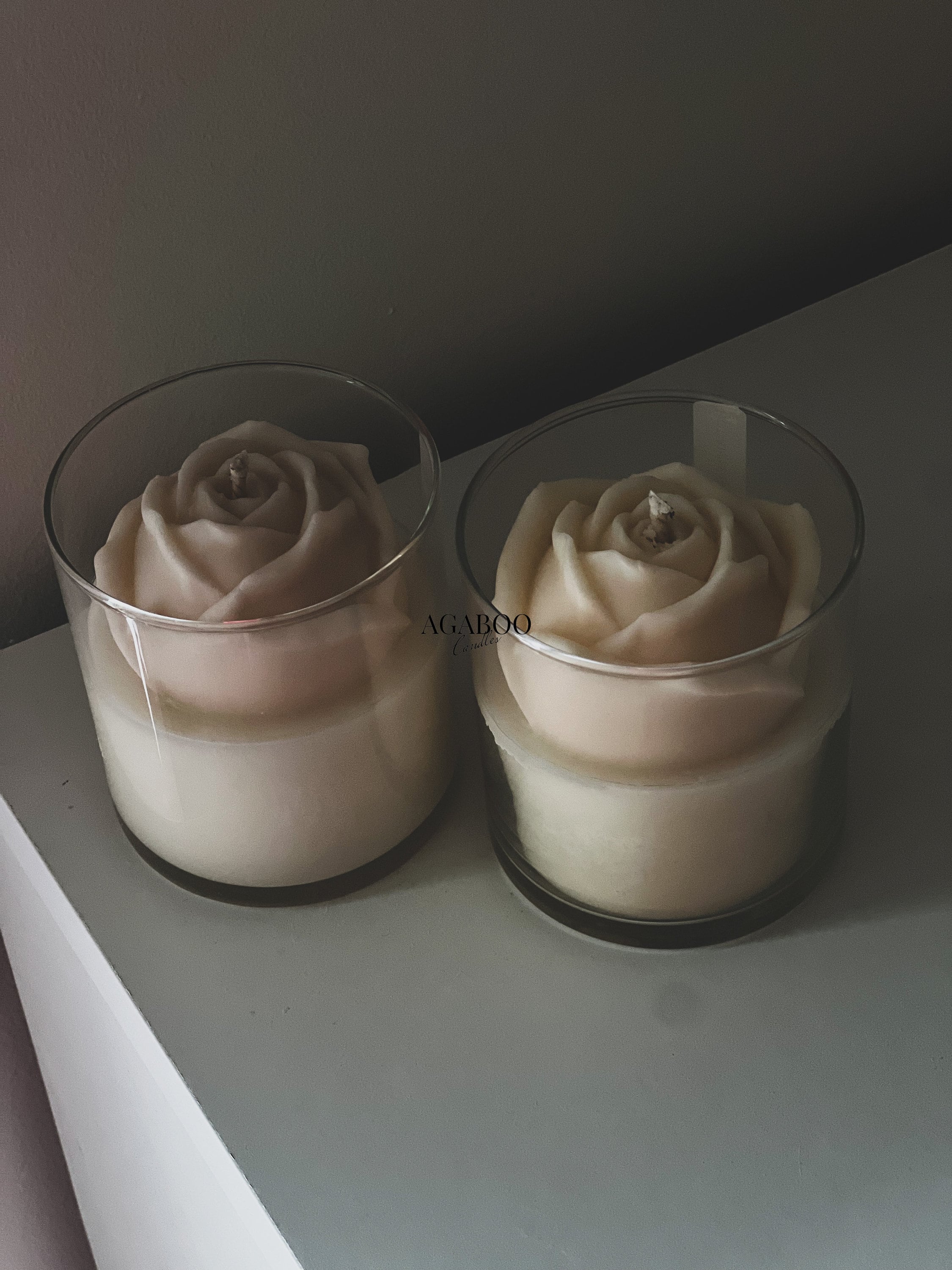 Floral Rose Candle
