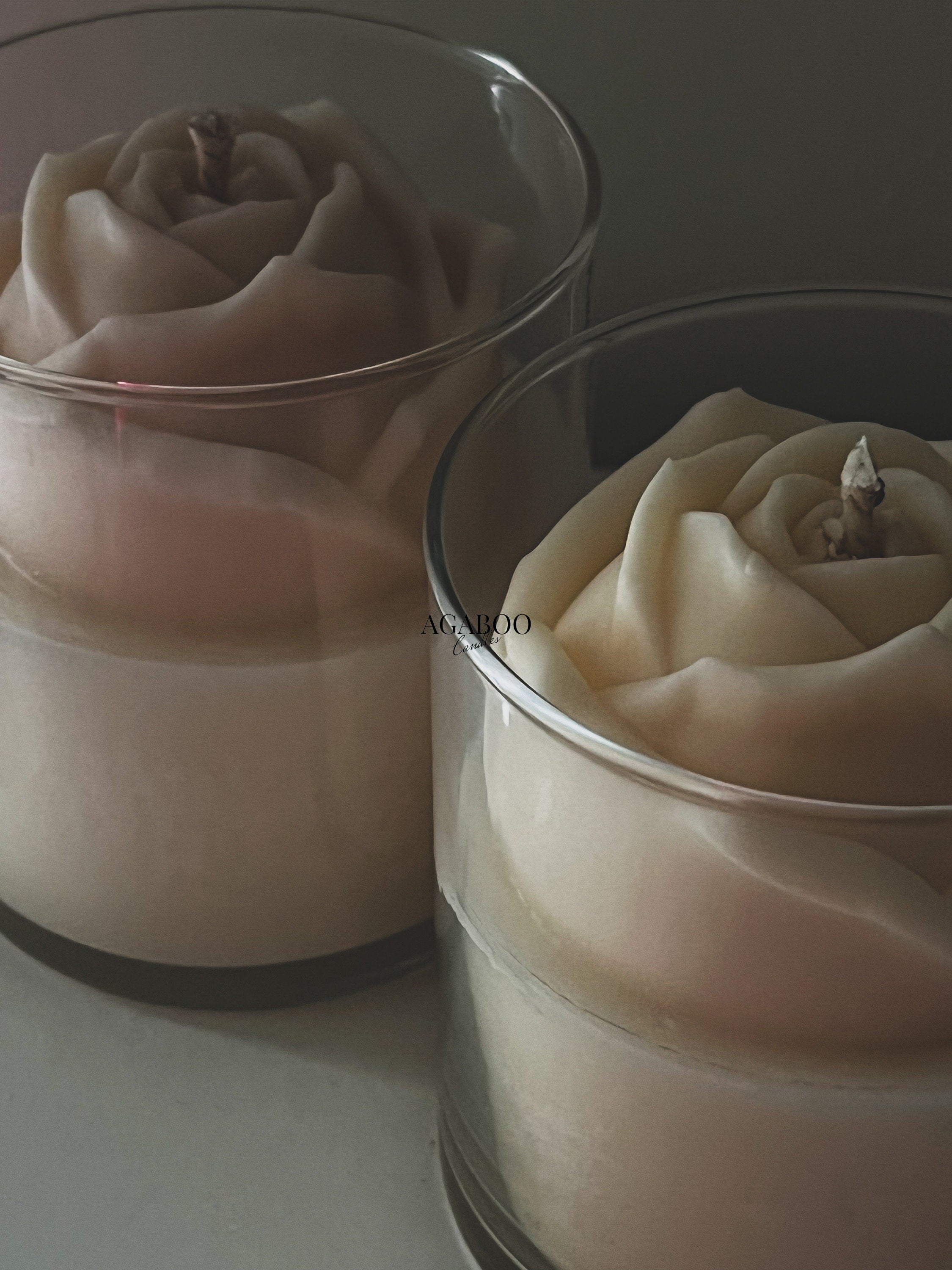 Floral Rose Candle