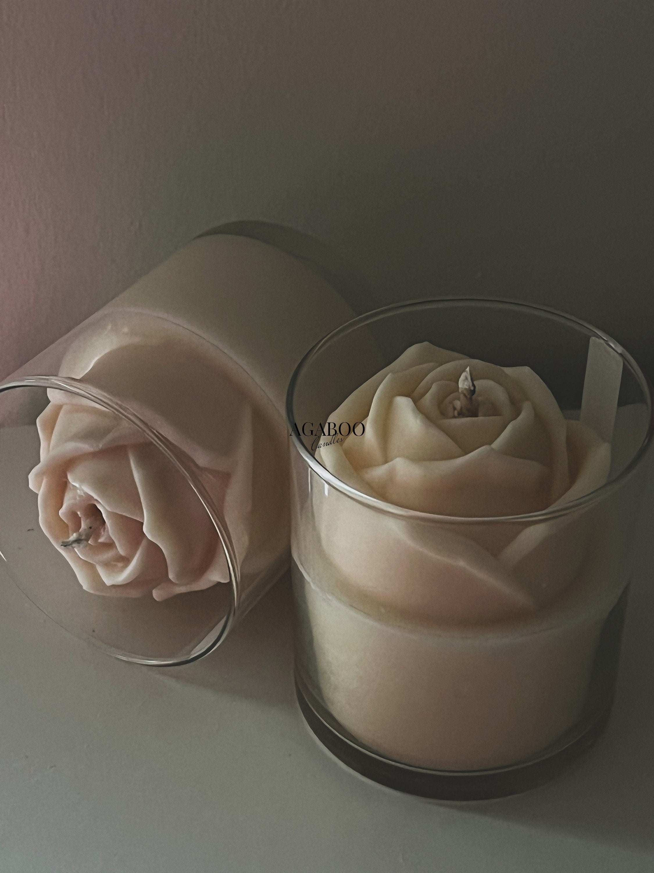 Floral Rose Candle