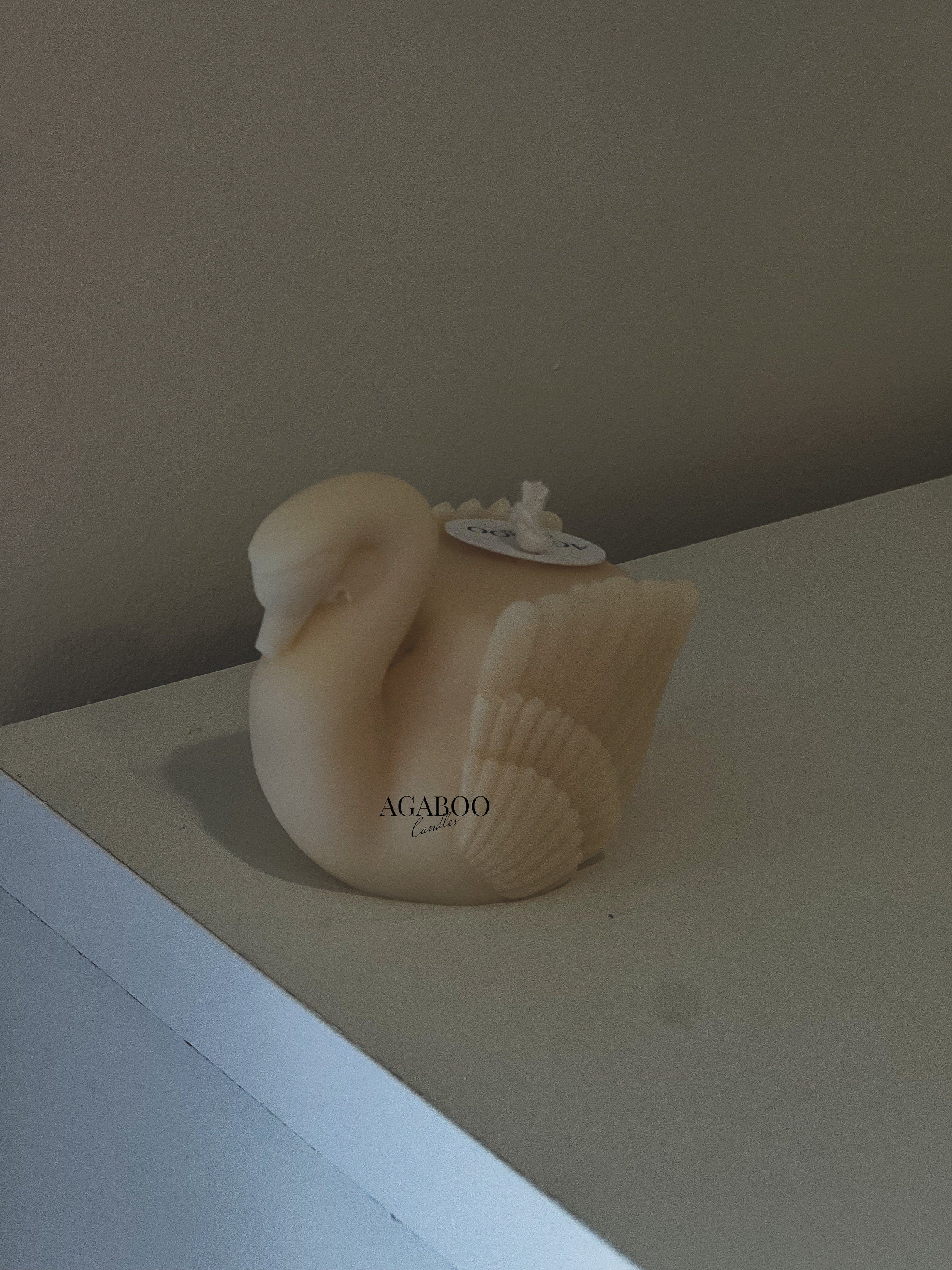 Swan Figurine Candle