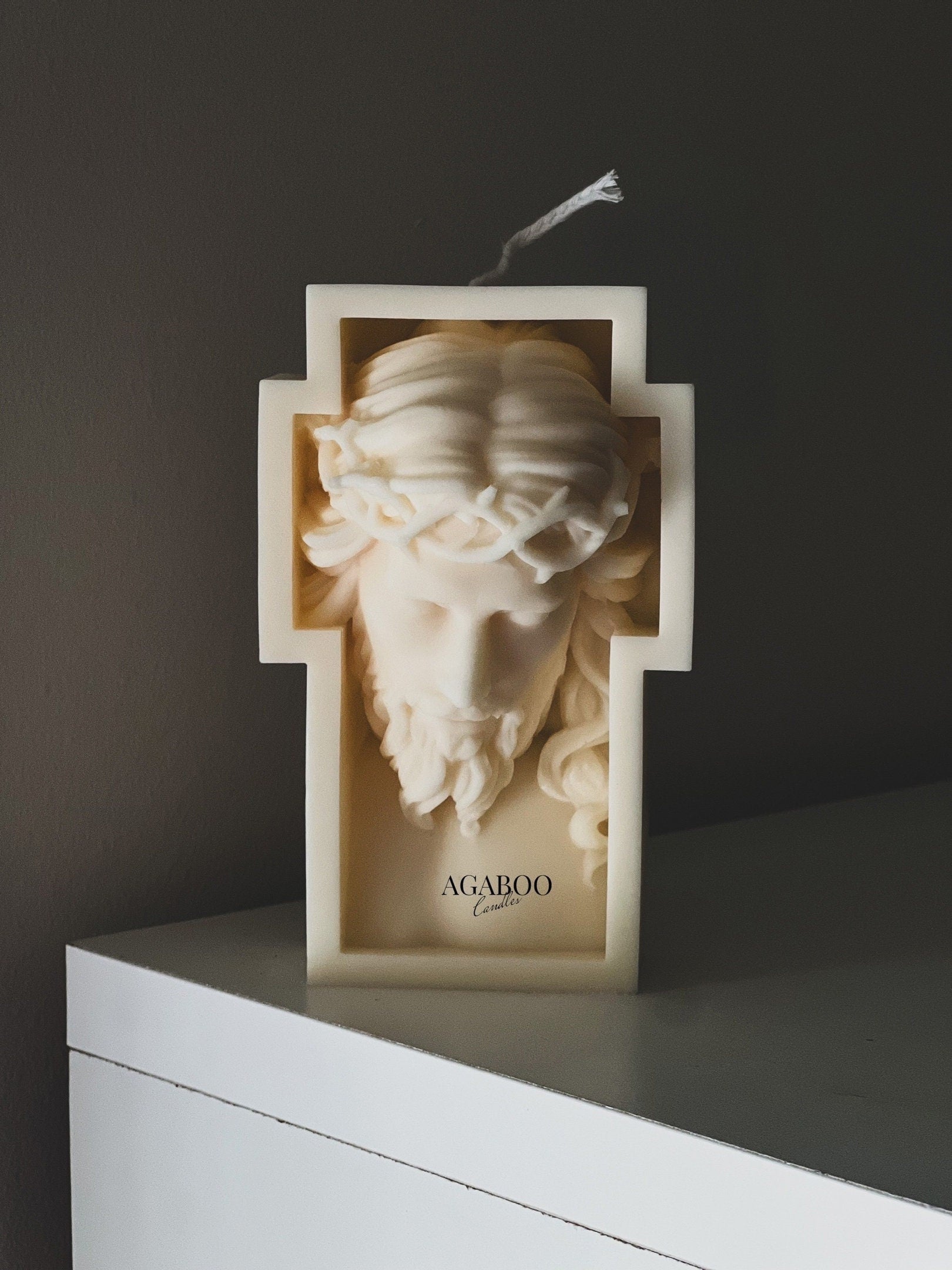 Large Jesus Candle 5.5x3.5 inches