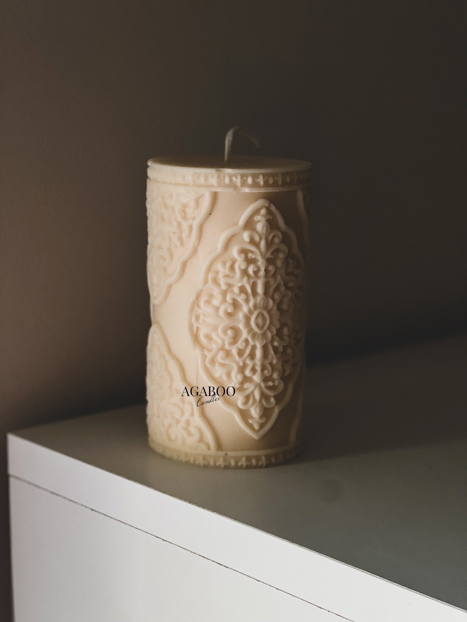 Large Vintage Lace Pillar 5.5x3 inches
