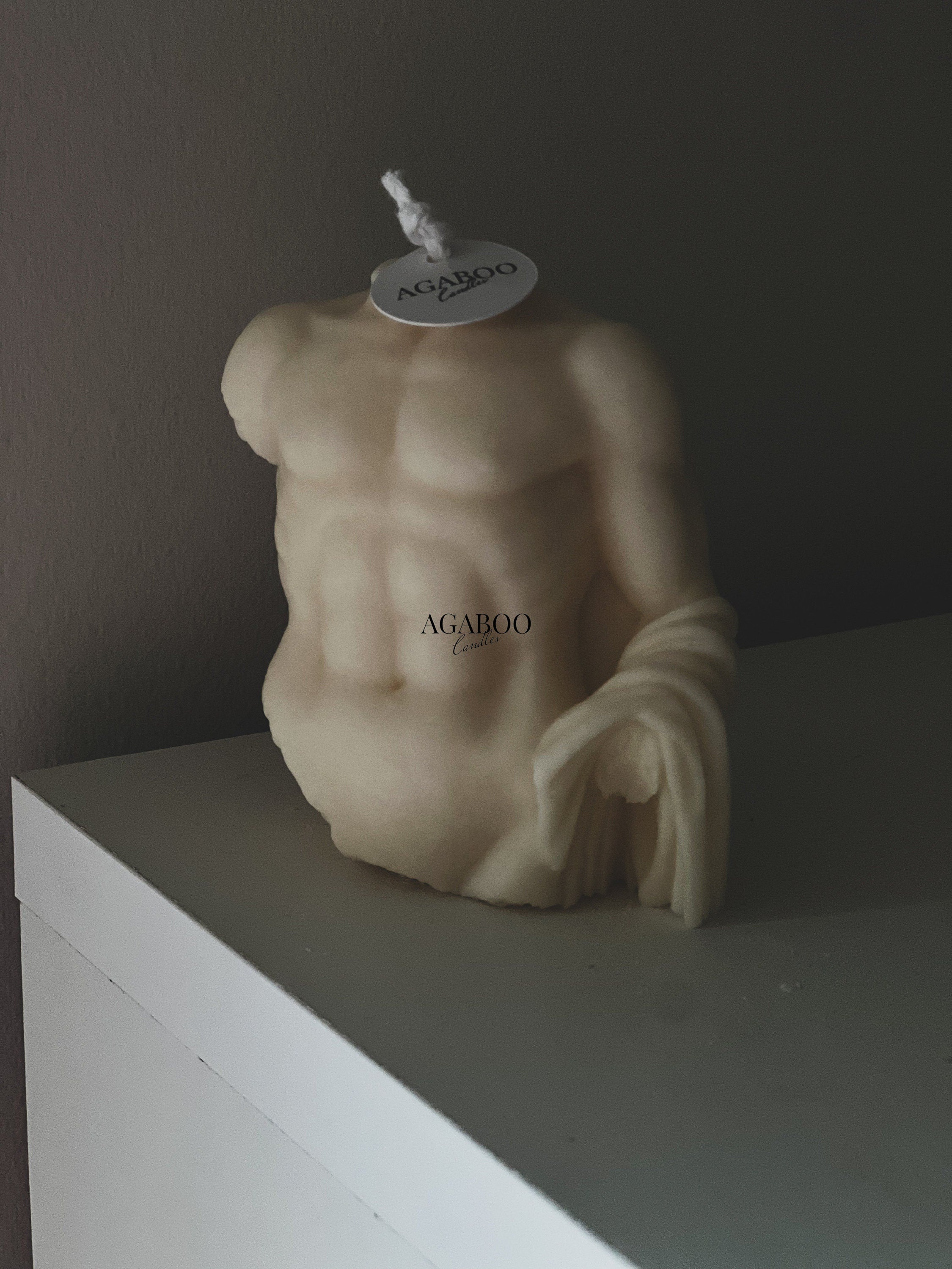 Greek Male Body Candle