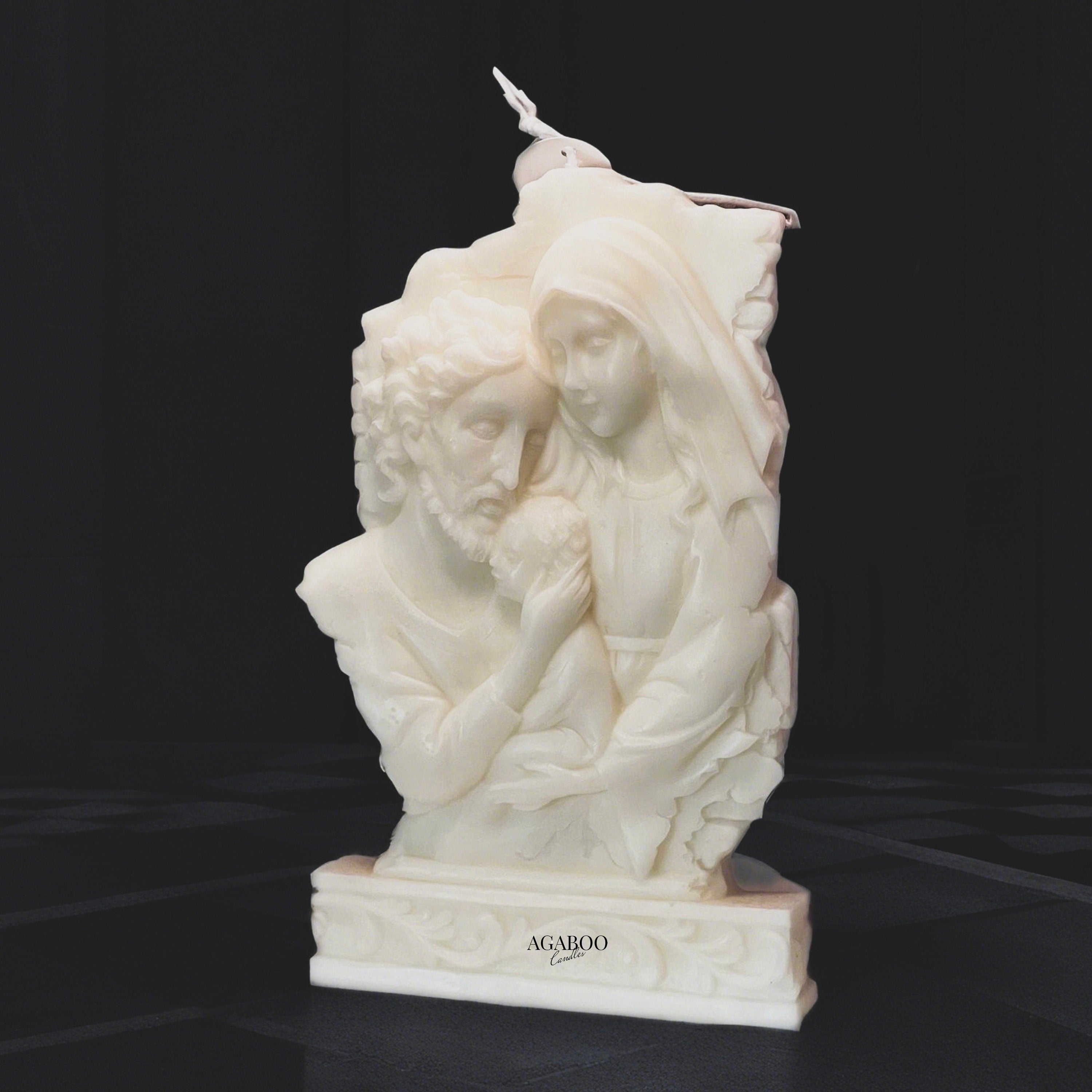 Holy Family Candle 8x5 inches