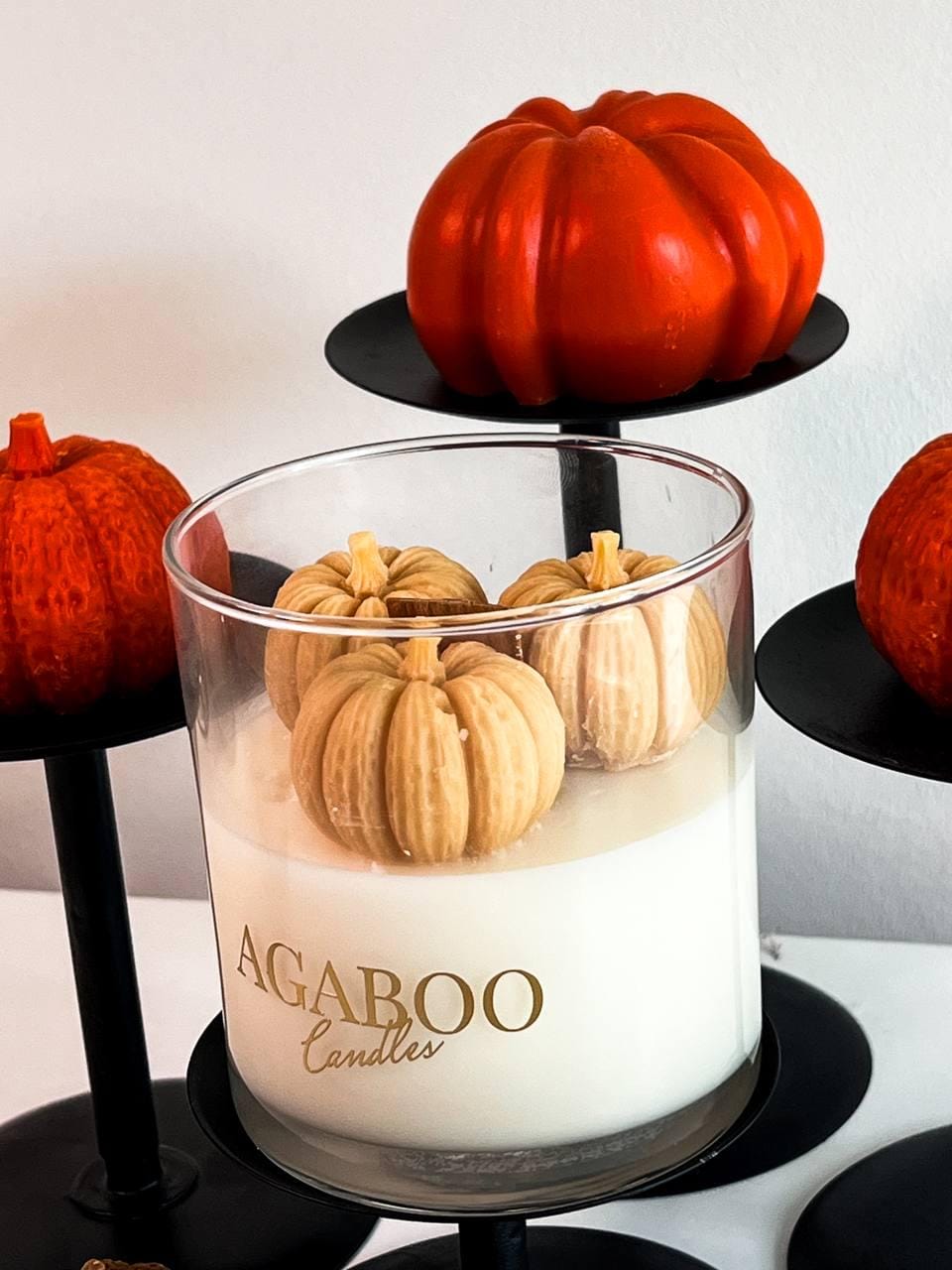 Halloween Container Candle with Pumpkins