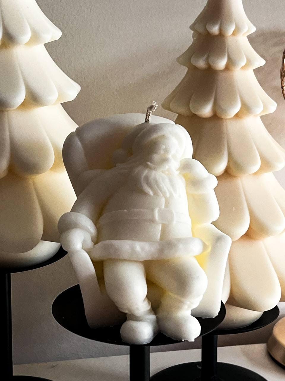 Sitting Santa Candle
