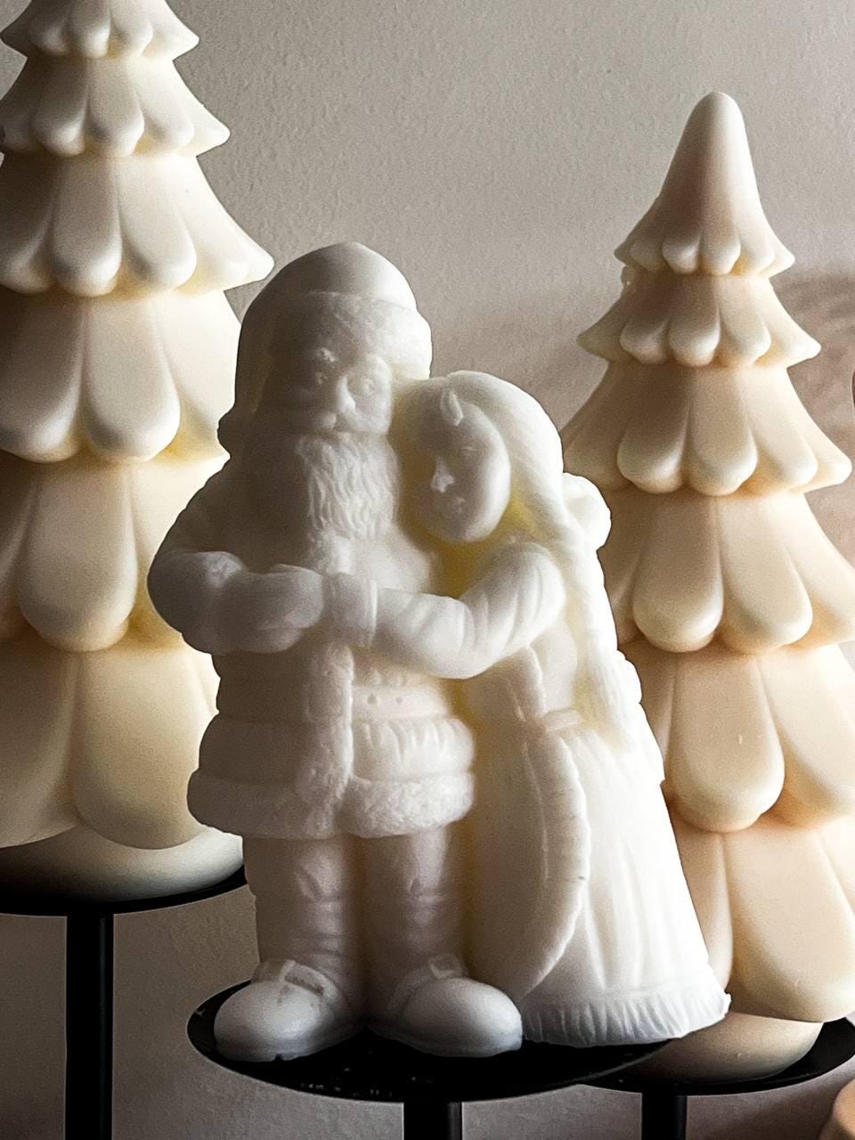 Mr. & Mrs. Santa Candle