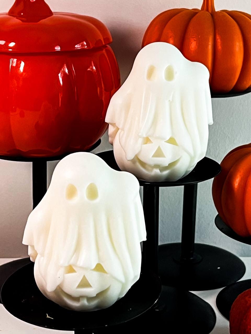 Pumpkin Ghost Candle