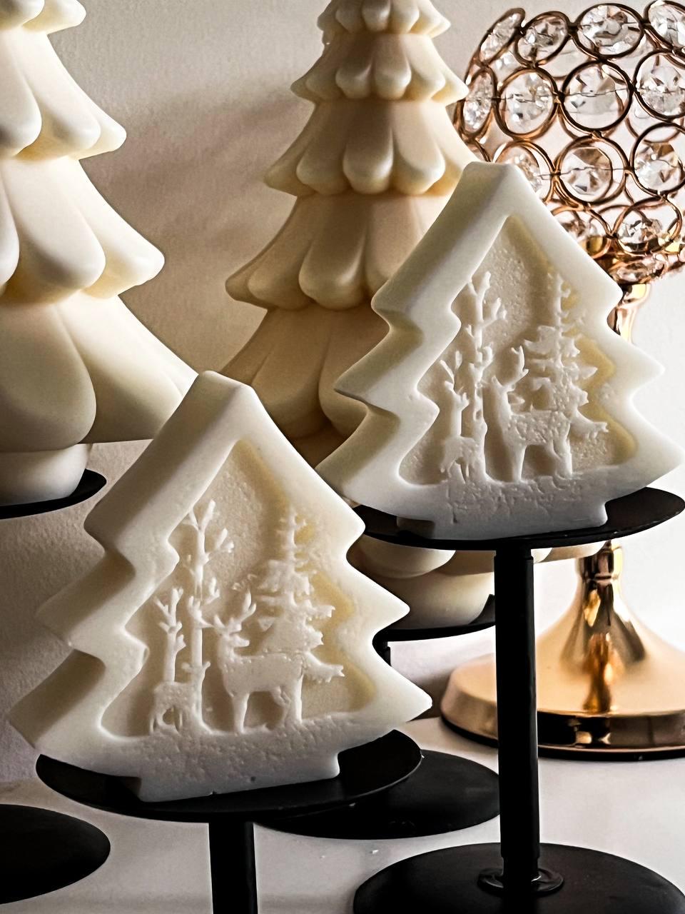 Festive Christmas Tree 4x4 inches