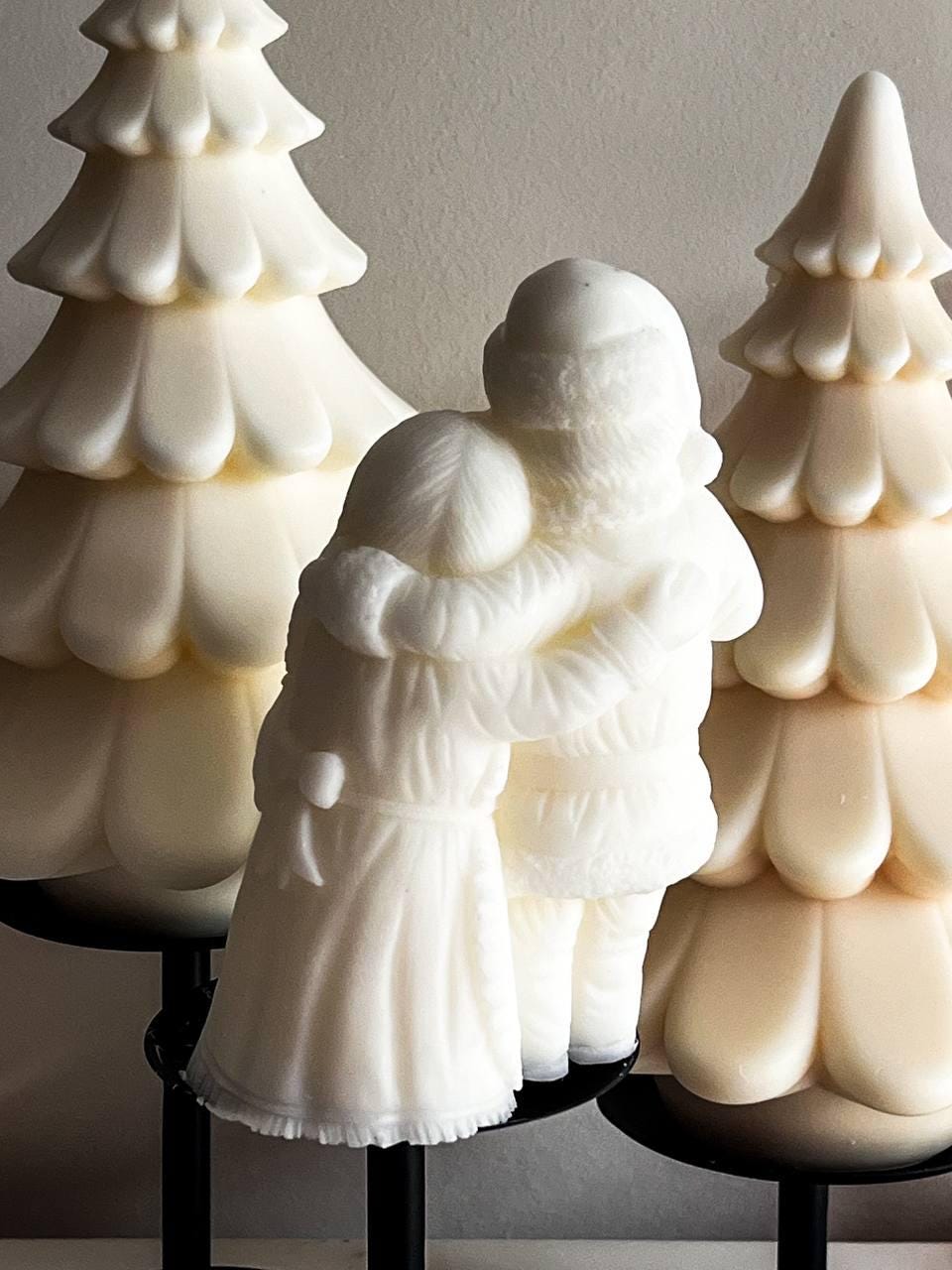 Mr. & Mrs. Santa Candle