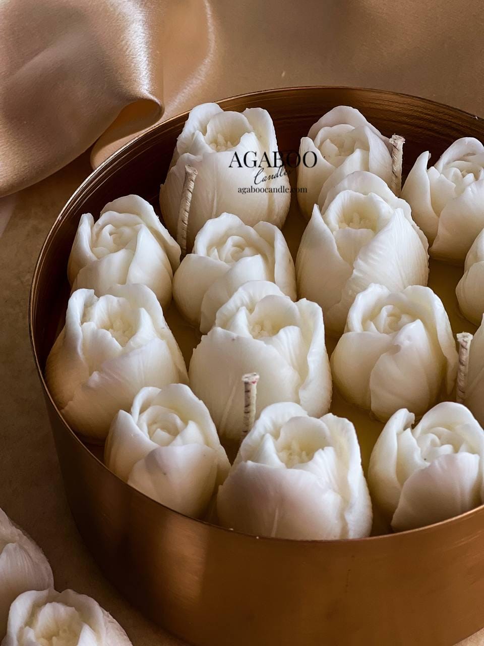 Huge Tulips Vase Candle