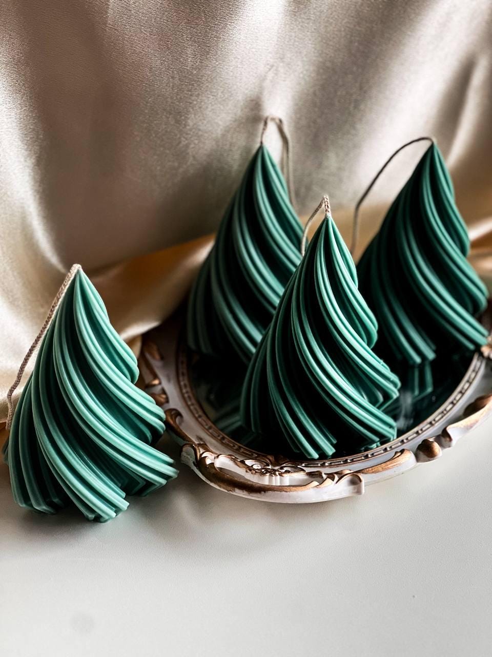 Wavy Tree Candle