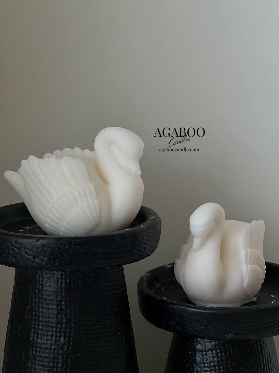 Swan Figurine Candle