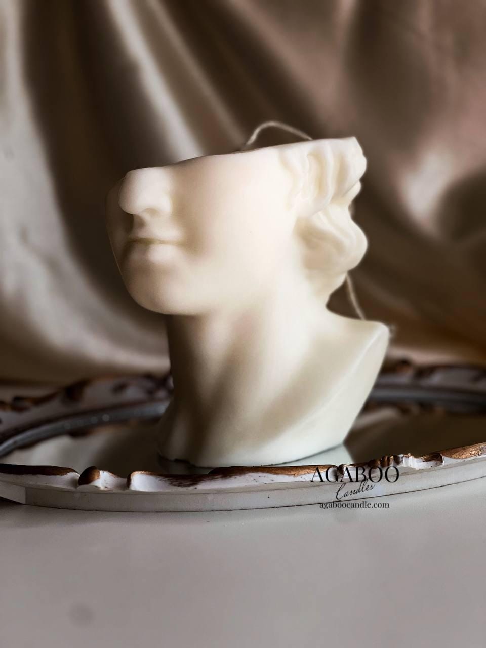 Huge Half Face David Candle