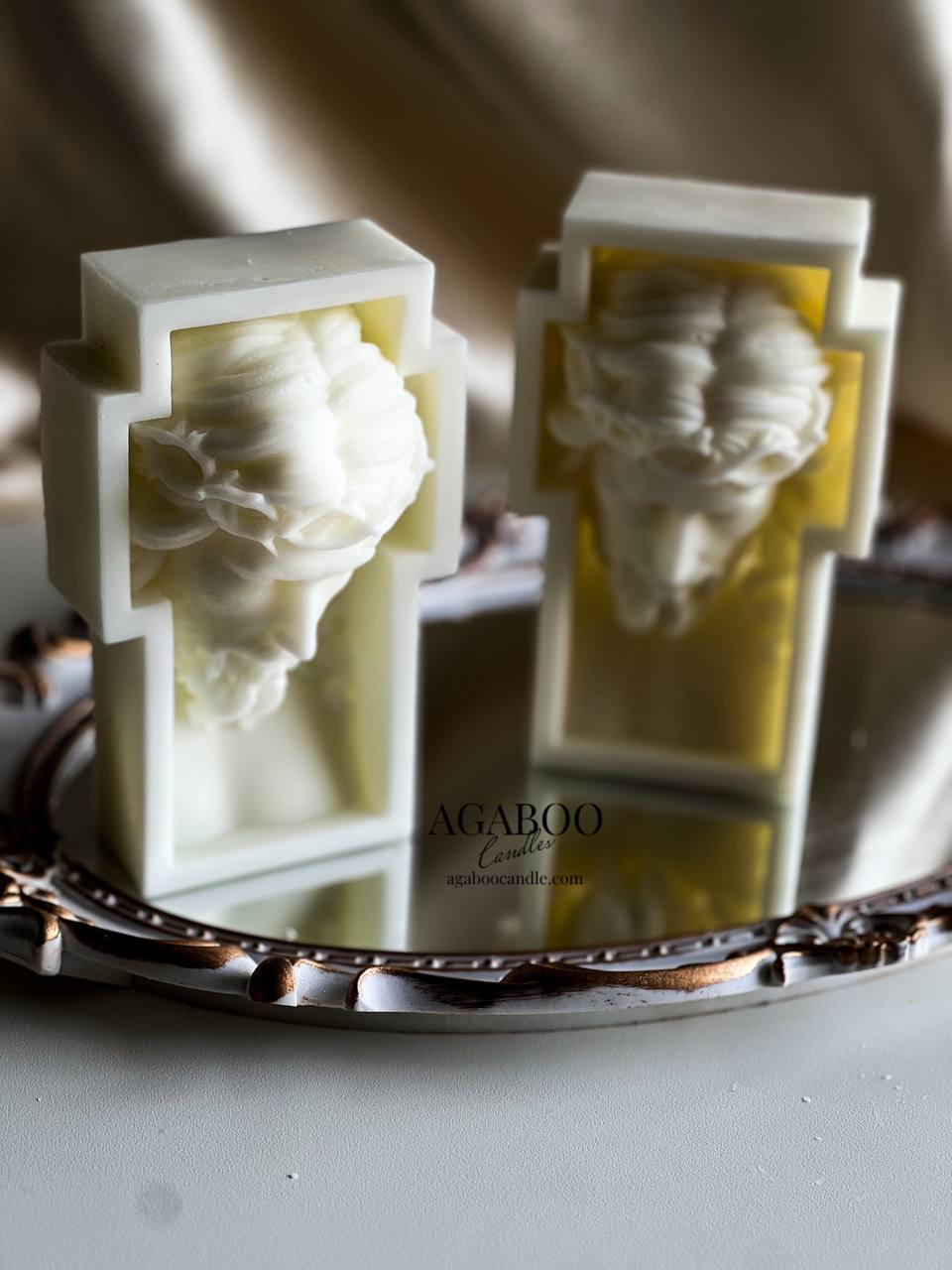 Large Jesus Candle 5.5x3.5 inches