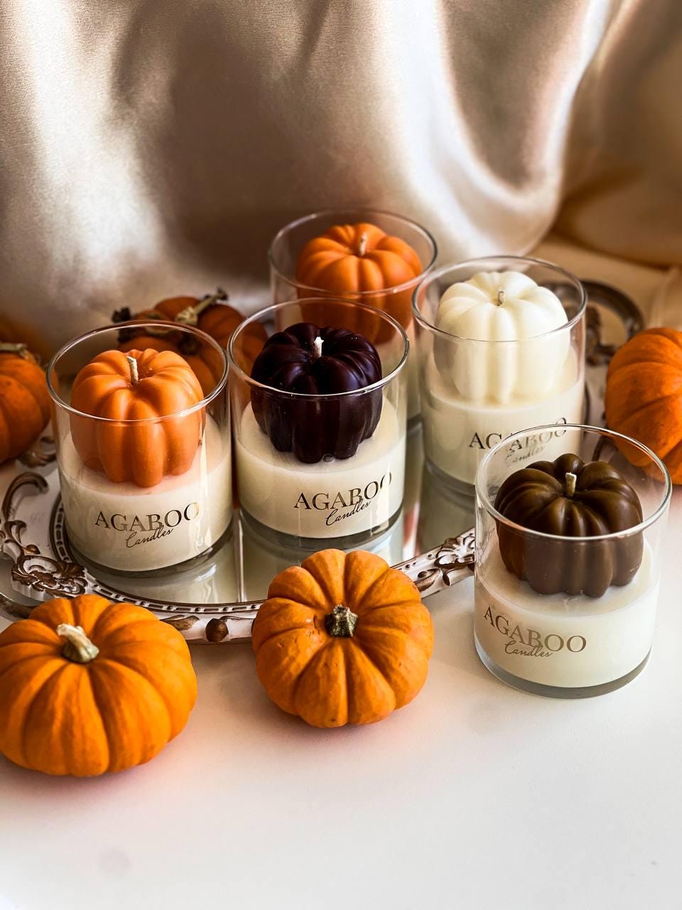 Pumpkin Glass Jar Candle