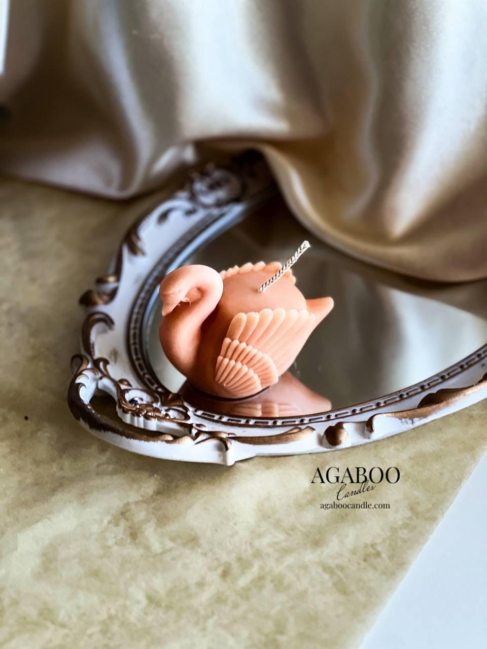 Swan Figurine Candle
