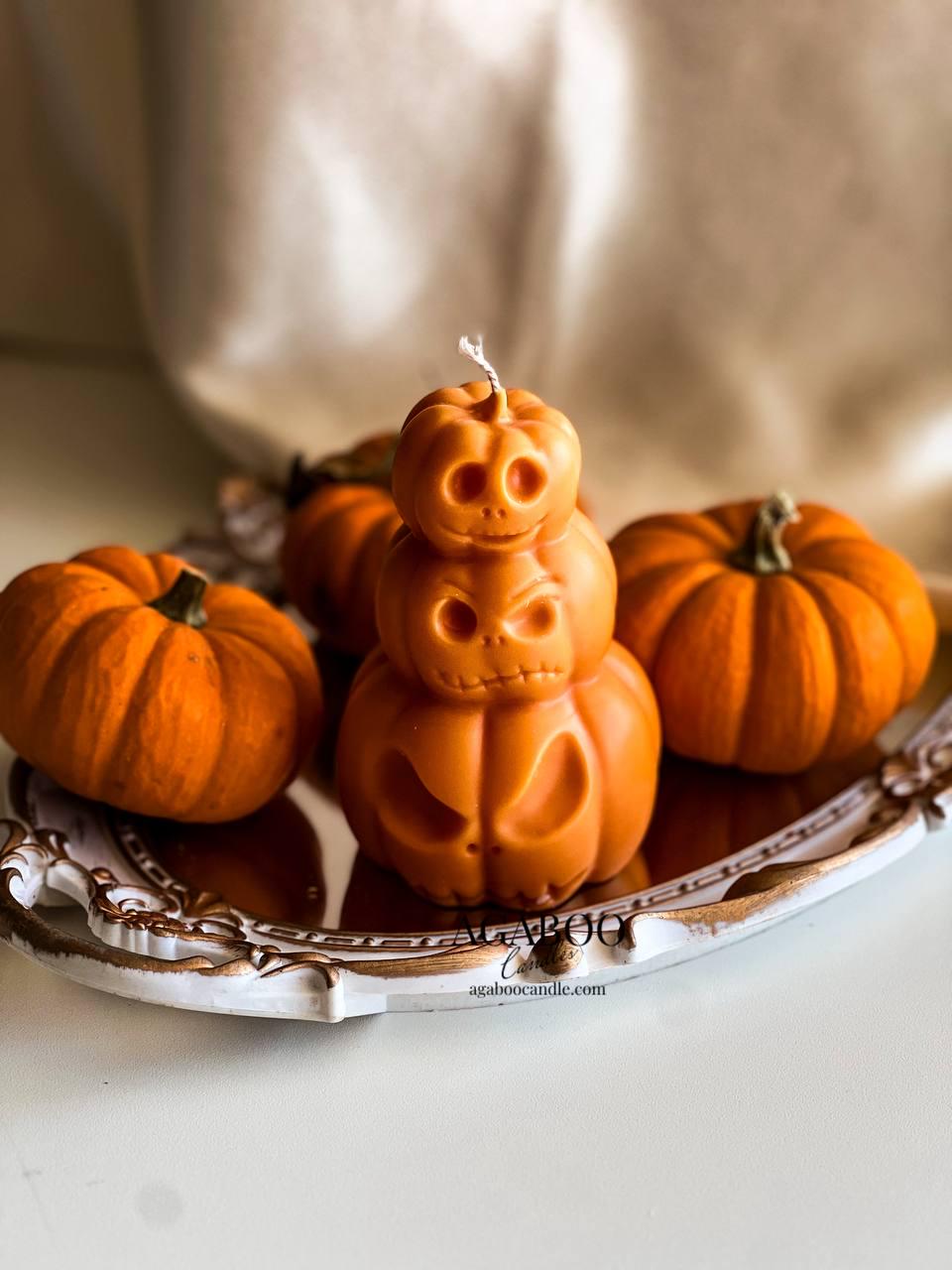 Trio Pumpkin Candle