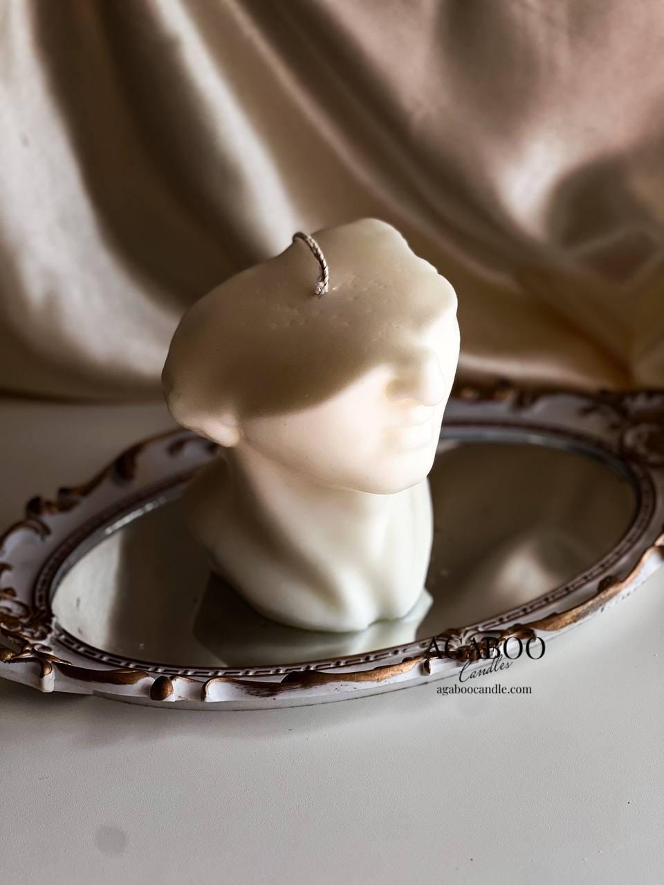 Huge Half Face David Candle