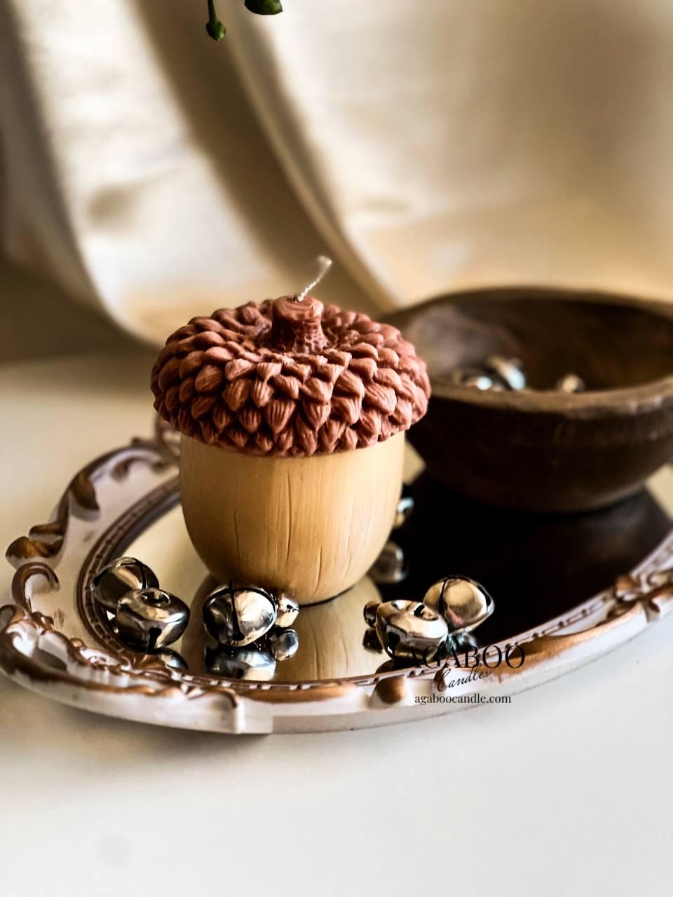 Pine acorn Candle