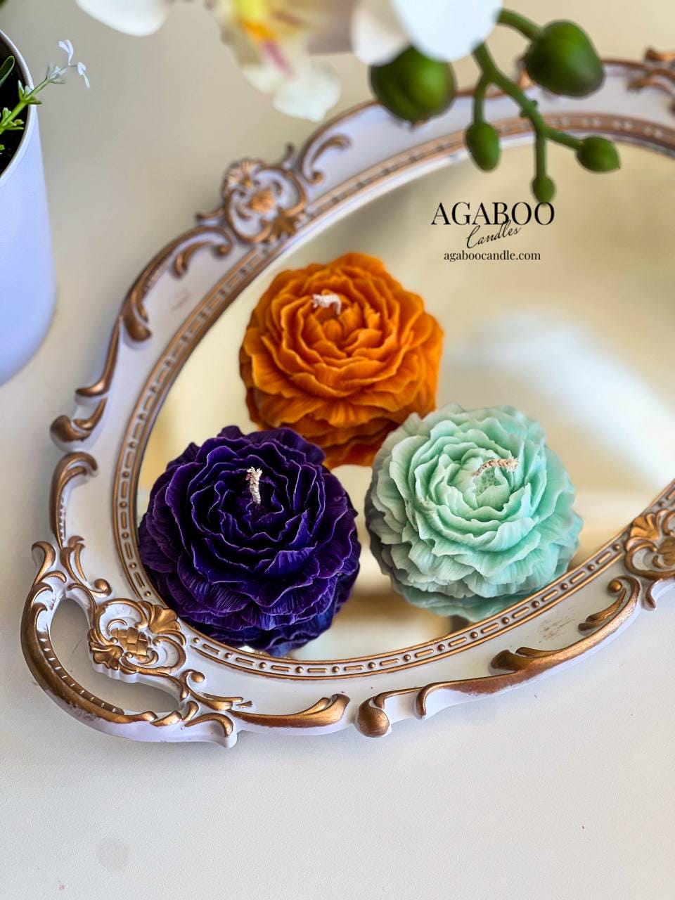 Peony Bloom Candle