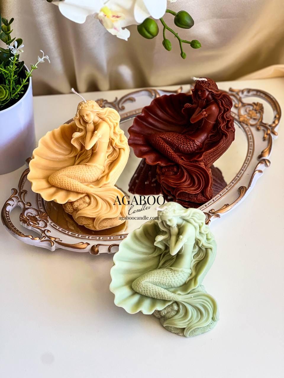 Mermaid Shell Candle