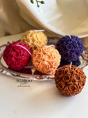 Rose Ball Candle