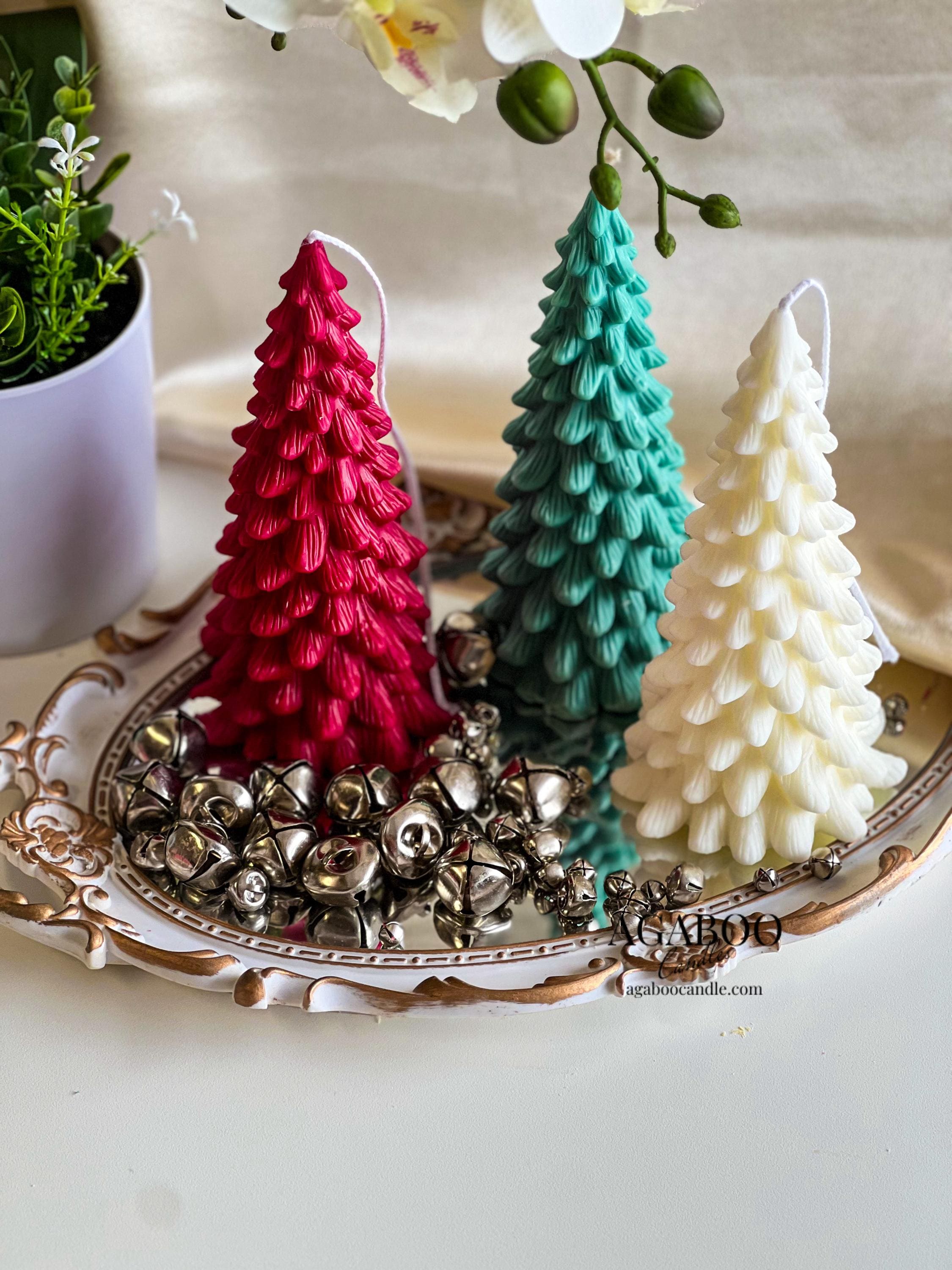 Large Christmas Tree Candle 7x3.5 inches