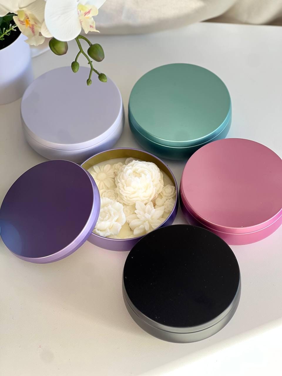 Flower Blossom Candle