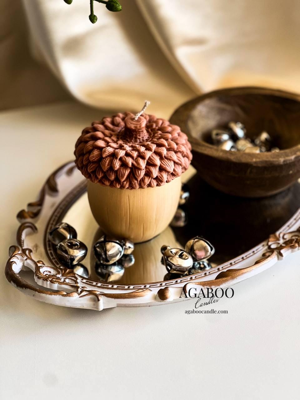Pine acorn Candle