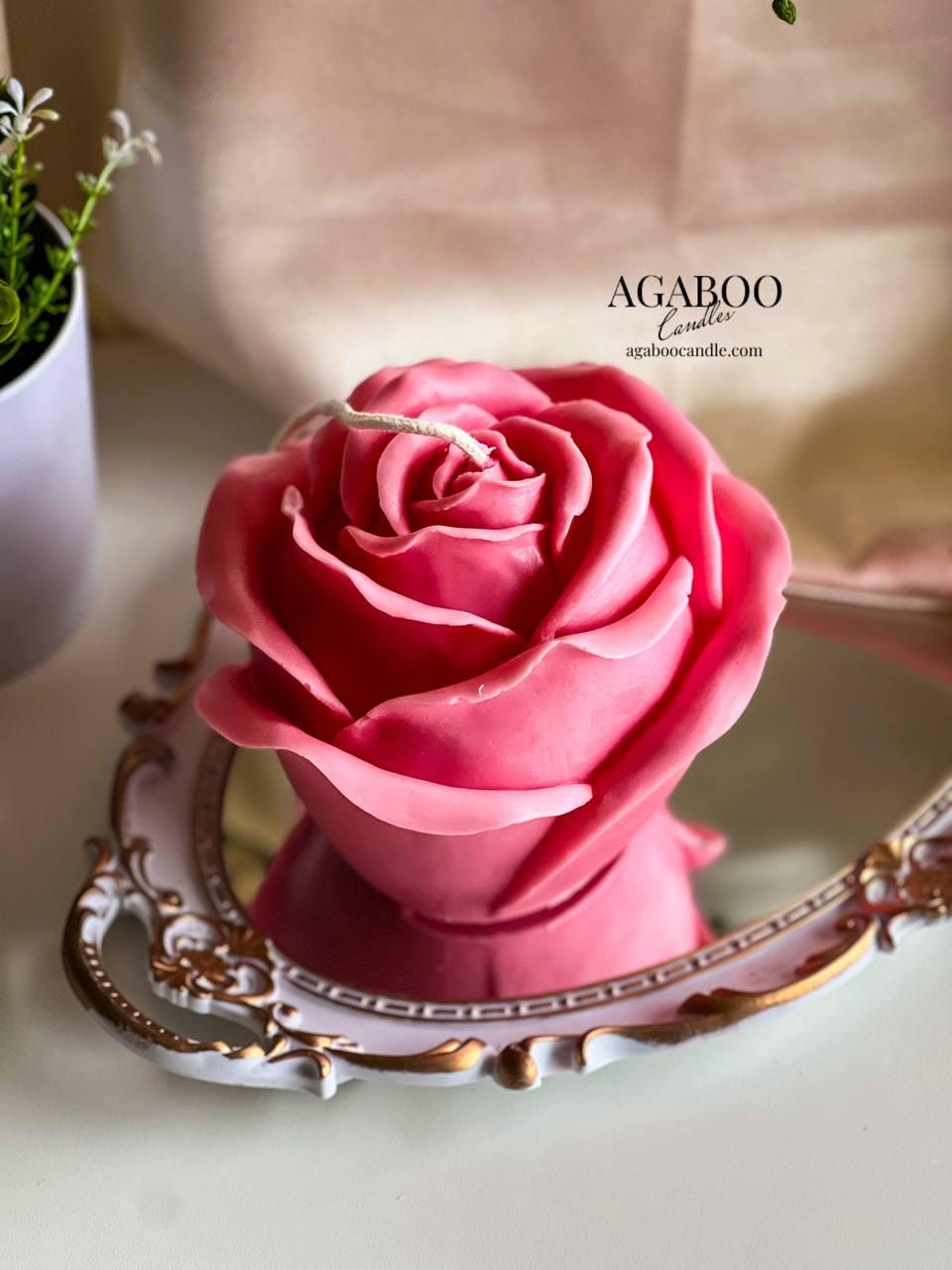Huge Rose Candle