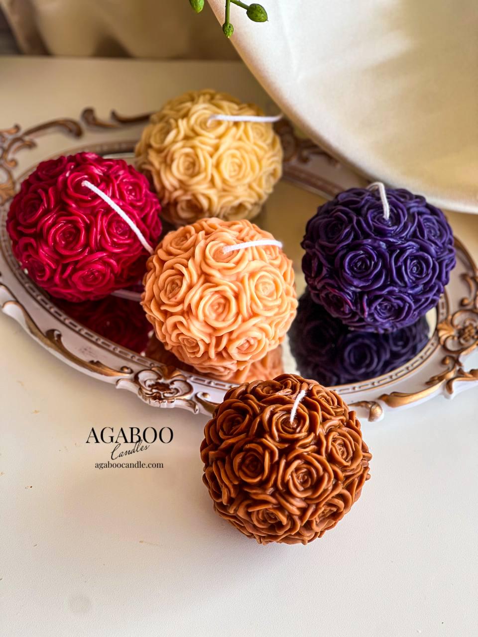 Rose Ball Candle
