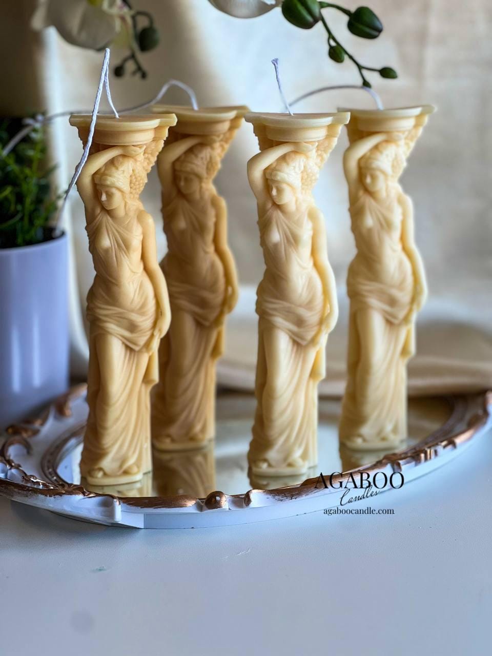 Caryatid Candle Greek