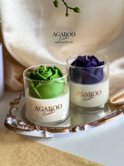 Floral Rose Candle