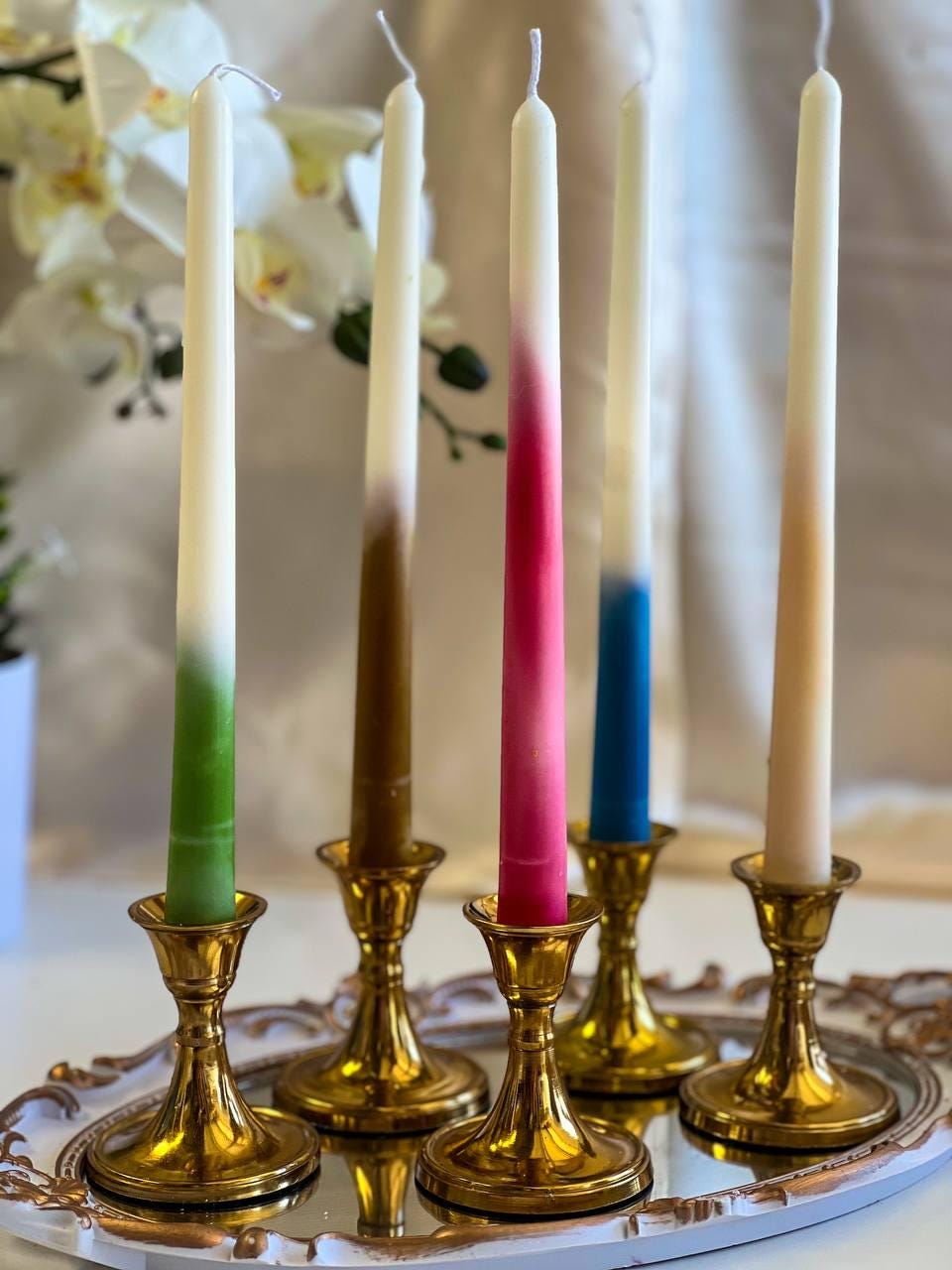 Ombre Tall Taper Candle