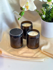 Amber Jar Candle 3.5x2.9 inches 8 fl.oz