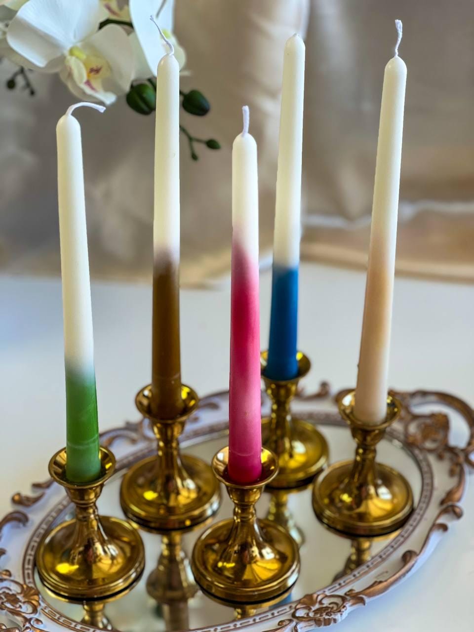 Ombre Taper Candle