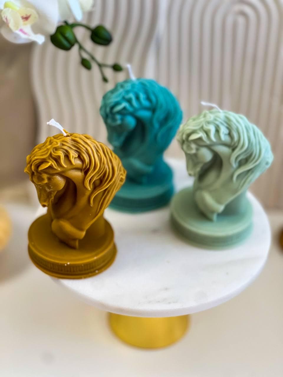 Horse Head Chess Candle