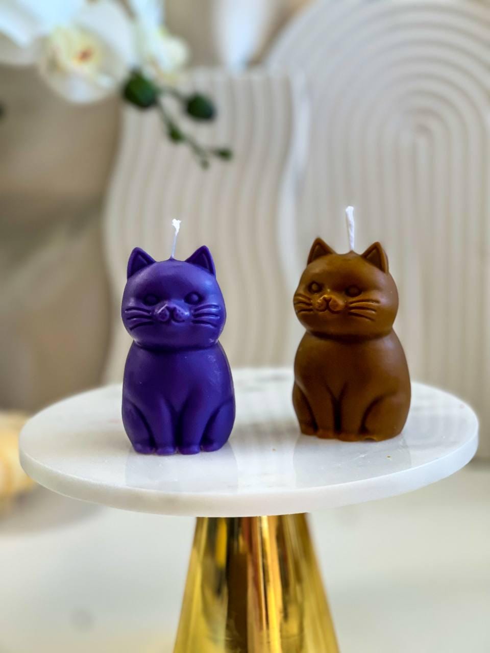 Small Cat Candle